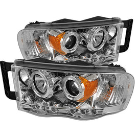 SPYDER 5009982 FITS: Dodge Ram 1500 02-05/Ram 2500 03-05 Projector Headlights LED Halo LED Chrm PRO-YD-DR02-HL-C Headlights