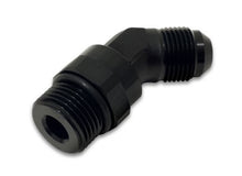 Load image into Gallery viewer, Vibrant 16950 FITS: -12AN Male to Male -12AN Straight Cut 45 Degree Adapter Fitting Anodized Black Fittings