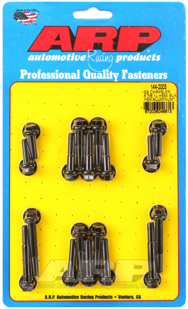 ARP 144-2003 FITS: Small Block Chrysler 5.7/6.1L Hemi Hex Aluminum Intake Manifold Bolt Kit Hardware Kits Other