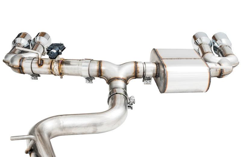 AWE Tuning 3025-42068 FITS: Audi 8V S3 SwitchPath Exhaust w/Chrome Silver Tips 102mm Catback