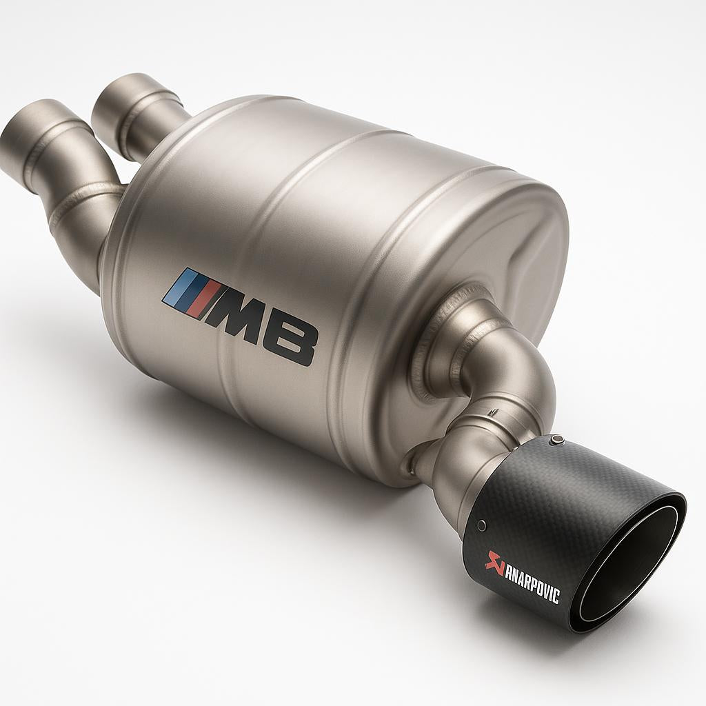 Akrapovic titanium exhaust muffler BMW M8