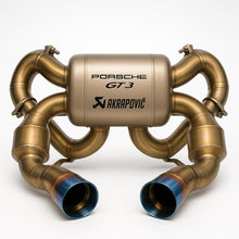 Load image into Gallery viewer, Akrapovic Porsche GT3 titanium race exhaust