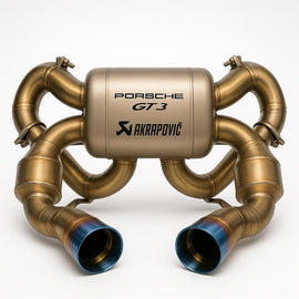 Akrapovic Porsche GT3 titanium race exhaust