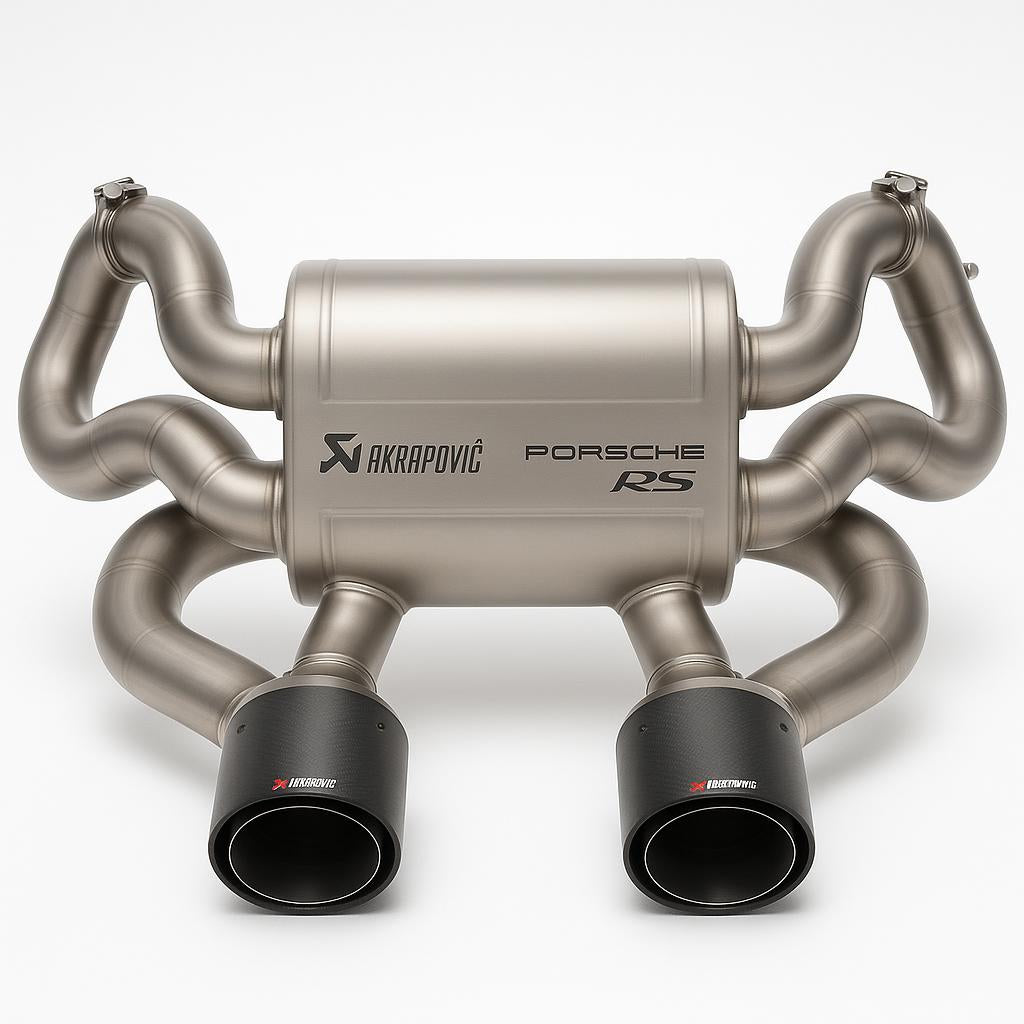 Akrapovic Porsche RS titanium race exhaust