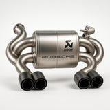 Akrapovic S-PO/TI/18/1-TP FITS: 2020+ Porsche Cayman GT4 (718) Slip-On Line (Option 2) w/Titanium Tips Muffler