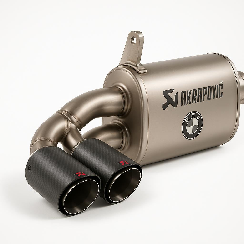 Akrapovic titanium exhaust muffler for BMW