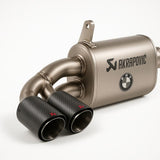 Akrapovic M-BM/T/4H-C FITS: 11-12 BMW 1 Series M Coupe (E82) Slip-On Line (Titanium) w/ Carbon Tips Muffler