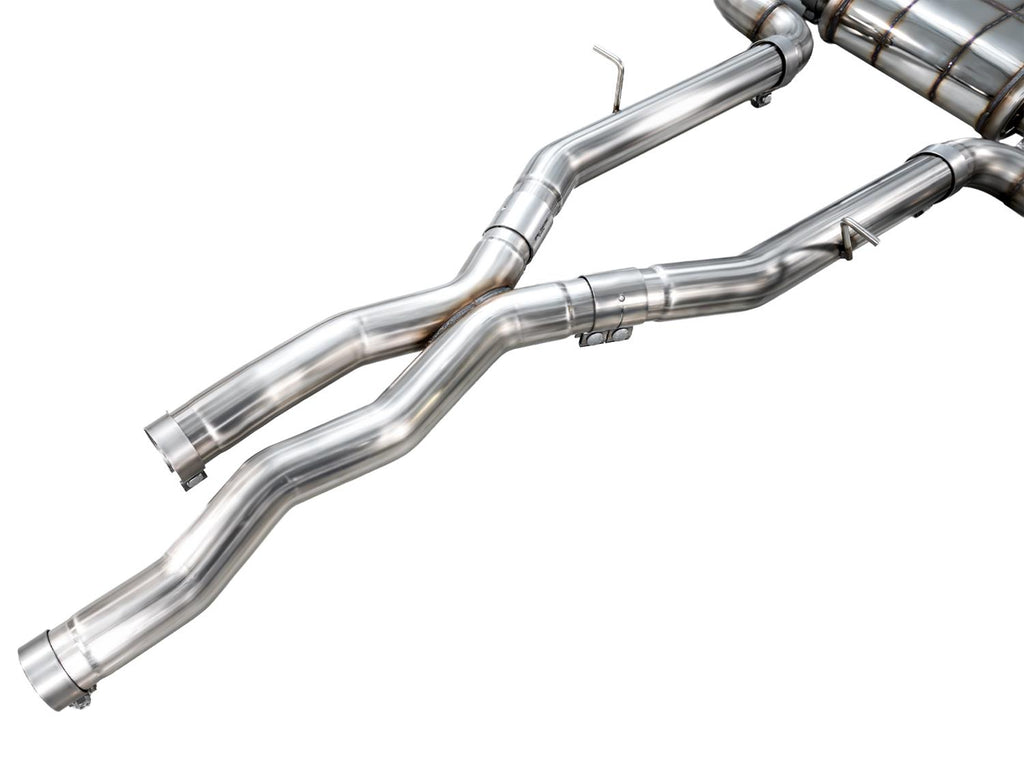 AWE Tuning 3820-11301 FITS: BMW F97 X3 M Non-Resonated Performance Mid Pipe Connecting Pipes