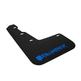 Rally Armor MF32-UR-BLK/BL-X FITS: 15-21 Subaru WRX/STI Black Mud Flap Blue Altered Font Logo Mud Flaps