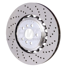Load image into Gallery viewer, SHW Performance BRR42504 FITS:SHW 18-21 BMW M5 4.4L Right Rear Cross-Drilled Lightweight Brake Rotor (34217991104) Brake Rotors Drilled