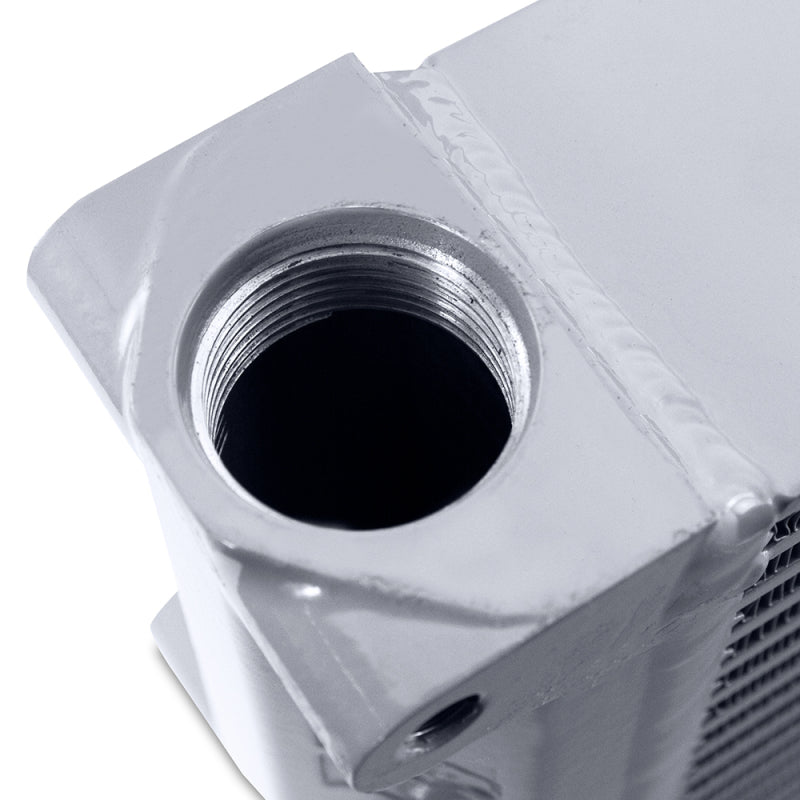 Mishimoto MMOC-SSO-17SL FITS: Oil Coolers FITS: Heavy-Duty Oil Cooler 17in. Same-Side Outlets Silver Oil Coolers