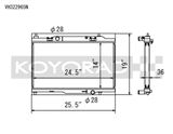 Koyo VH322965N FITS: 14-19 Ford Fiesta ST 36mm Hyper Core + NFLO Triple Pass Radiator Radiators