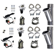 Load image into Gallery viewer, Granatelli Motor Sports 303525D FITS:Granatelli 2.5in Aluminized Mild Steel Electronic Dual Exhaust Cutout w/Slip Fit &amp; Band Clamp Exhaust Cutouts