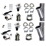 Granatelli Motor Sports 303525D FITS:Granatelli 2.5in Aluminized Mild Steel Electronic Dual Exhaust Cutout w/Slip Fit & Band Clamp Exhaust Cutouts