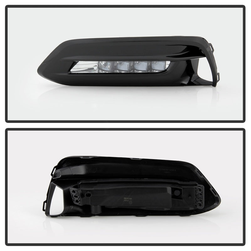 SPYDER 5086310 FITS: 18-19 Honda Accord Sedan OEM LED Fog Lights w/OEM Fit Switch Clear (FL-HA2018-4D-LED-C) Fog Lights