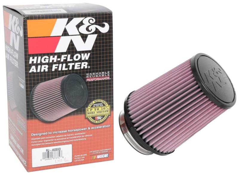 K&N Engineering RU-4630 FITS:K&N Universal Air Filter 3-1/2in Flange / 5-1/2in Base / 4-1/2in Top / 6-1/2in Height Air Filters Universal Fit