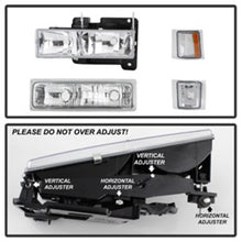 Load image into Gallery viewer, SPYDER 5069535 FITS:xTune Chevy Suburban 94-98 Headlights w/ Corner &amp; Parking Lights 8pcs Chrome HD-JH-CCK88-AM-C-SET Headlights