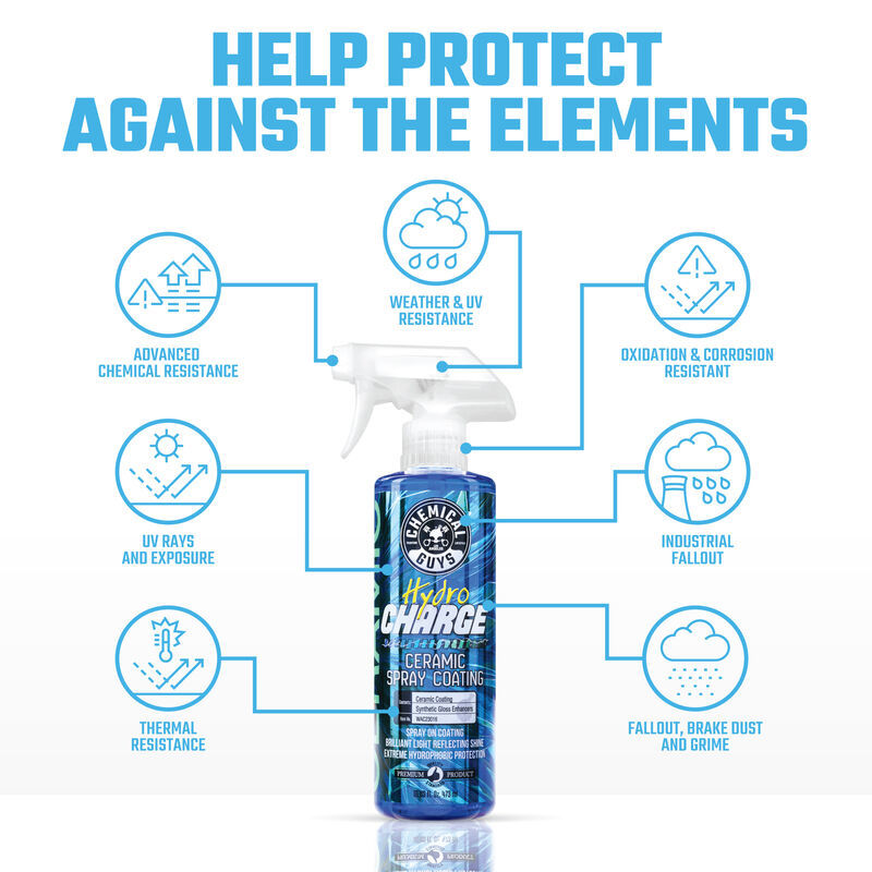 Chemical Guys WAC22916 FITS: HydroSlick SiO2 Ceramic Wax 16oz Car Waxes