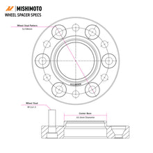Load image into Gallery viewer, Mishimoto MMWS-006-150BK FITS: Wheel Spacers &amp; Adapters FITS: Wheel Spacers 5x108 63.3 15 M12 Black Wheel Spacers &amp; Adapters