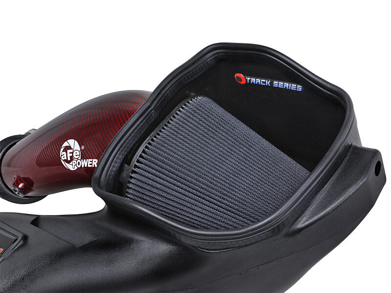 aFe 57-10030KR FITS: 23-24 Ford F150 Raptor R Supercharged Red Carbon Track Series Air Intake w/ P5R Filter (MOQ 24) Cold Air Intakes