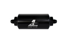 Load image into Gallery viewer, Aeromotive 12345 FITS: In-Line Filter (AN-6 Male) 10 Micron Microglass Element Bright Dip Black Finish Fuel Filters
