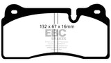 EBC DP41127R FITS: 08-17 Audi R8 4.2L/5.2L Yellowstuff Rear Brake Pads Brake Pads Performance