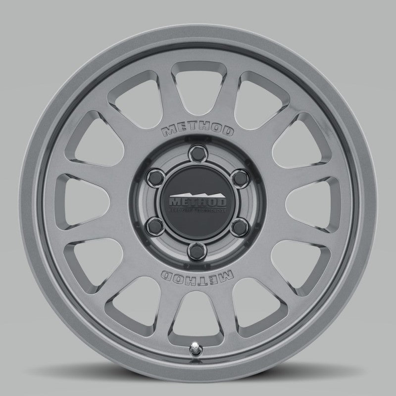 Method Wheels MR70377563850 FITS:Method MR703 17x7.5 +50mm Offset 6x130 84.1mm CB Gloss Titanium Wheel Wheels Cast