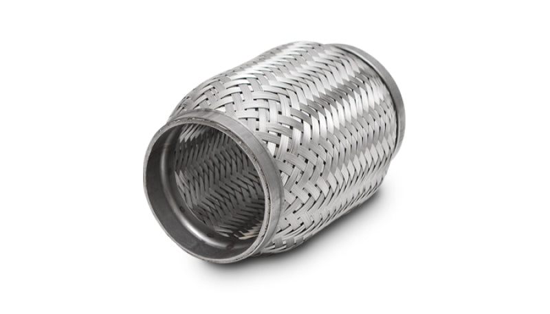 Vibrant 62704 FITS: SS Flex Coupling with Inner Braid Liner 2.25in inlet/outlet x 4in flex length Flanges