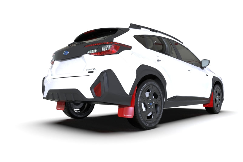 Rally Armor MF106-UR-RD-WH FITS: 24-25 Subaru Crosstrek Red UR Mud Flap White Logo Mud Flaps