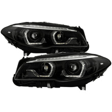 Load image into Gallery viewer, SPYDER 5088208 FITS: BMW 5 Series F10 11-13 Xenon/HID AFS Projector Headlights Black PRO-YD-BMWF10HIDAFS-SEQ-BK Headlights