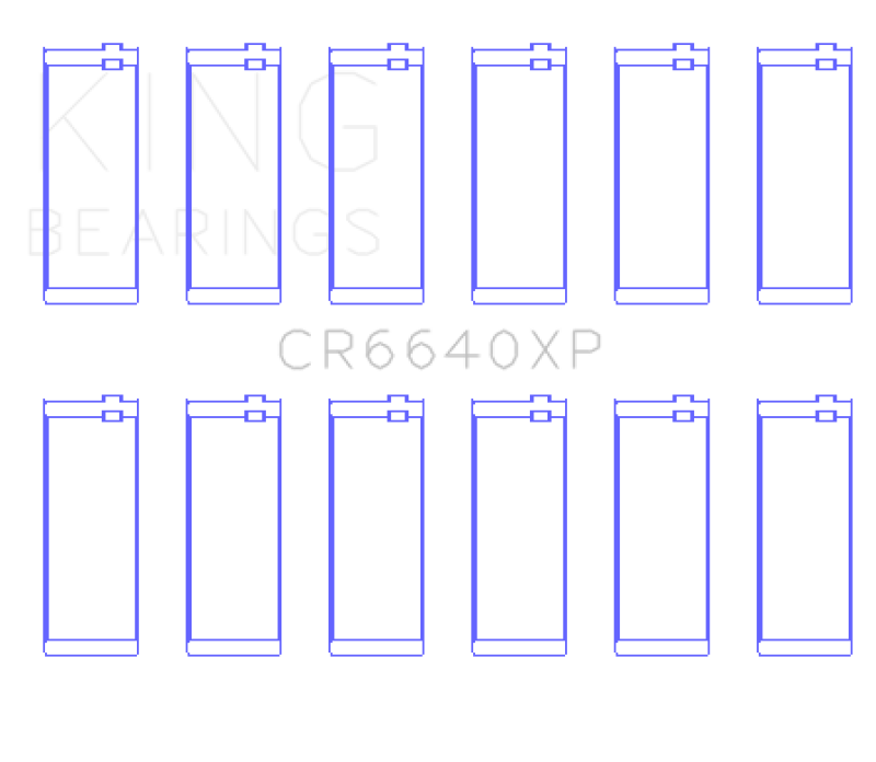 King Engine Bearings CR6640XPSTDX FITS:King BMW M20/M50 2.0L/2.5L/2.7L Performance Rod Bearing Set Size STDX Bearings