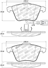 Load image into Gallery viewer, Stoptech 309.11110 FITS:StopTech Performance 08-13 Audi TT Quattro / 12 VW Golf R Front Brake Pads Brake Pads Performance