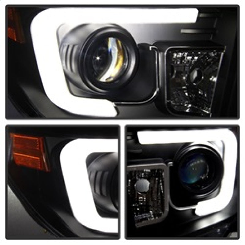 SPYDER 5080158 FITS: Toyota Tundra 2014-2016 Projector Headlights Light Bar DRL Black PRO-YD-TTU14-DRL-BK Headlights