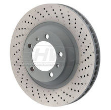 Load image into Gallery viewer, SHW Performance PFR39912 FITS:SHW 15-16 Porsche 911 Carrera 4 GTS w/o Ceramics Right Frt Drill-Dimp MB Brake Rotor (99135140401) Brake Rotors Drilled