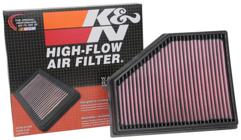 K&N Engineering 33-3134 FITS:K&N 2019 BMW X5 M50D L6-3.0L DSL Turbo Replacement Air Filter Air Filters Drop In