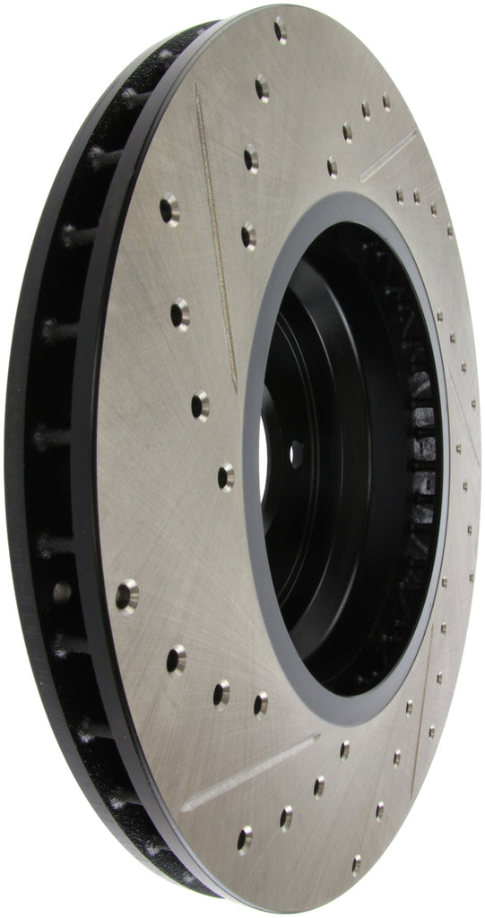 Stoptech 127.34093L FITS:StopTech 07-09 BMW 335 (E90/E92/E93) Slotted & Drilled Left Front Rotor Brake Rotors Slot & Drilled