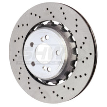 Load image into Gallery viewer, SHW Performance BRR44812 FITS:SHW 15-18 BMW M3 3.0L Right Rear Cross-Drilled Lightweight Brake Rotor (34212284812) Brake Rotors Drilled