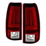 SPYDER 5081872 FITS: Chevy Silverado 1500/2500 99-02 Version 2 LED Tail Lights Red Clear ALT-YD-CS99V2-LED-RC Tail Lights