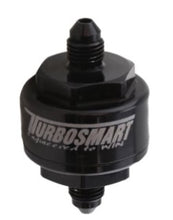 Load image into Gallery viewer, Turbosmart TS-0804-1002 FITS: Billet Turbo Oil Feed Filter w/ 44 Micron Pleated Disc AN-4 Male Inlet Black Oil Filter Other