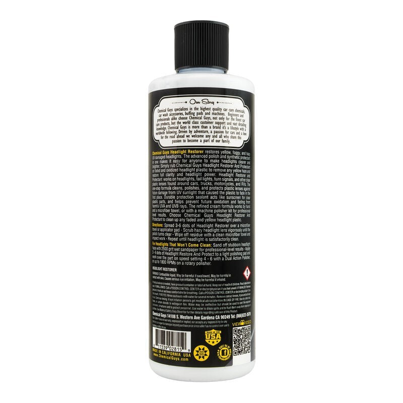 Chemical Guys GAP11516 FITS: Headlight Restorer & Protectant 16oz Surface Cleaners