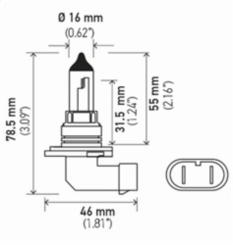 Hella LA9006 FITS: 9006 12V 55W Halogen Bulb Bulbs