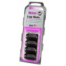 Load image into Gallery viewer, McGard 64031 FITS: Hex Lug Nut (Cone Seat) M12X1.5 / 13/16 Hex / 1.5in. Length (4-pack) Black Lug Nuts