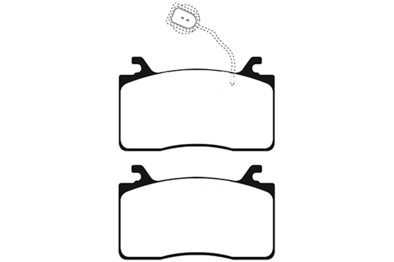 EBC UD2052 FITS: 17-18 Alfa Romeo Giulia Ultimax OEM Replacement Front Brake Pads Brake Pads OE