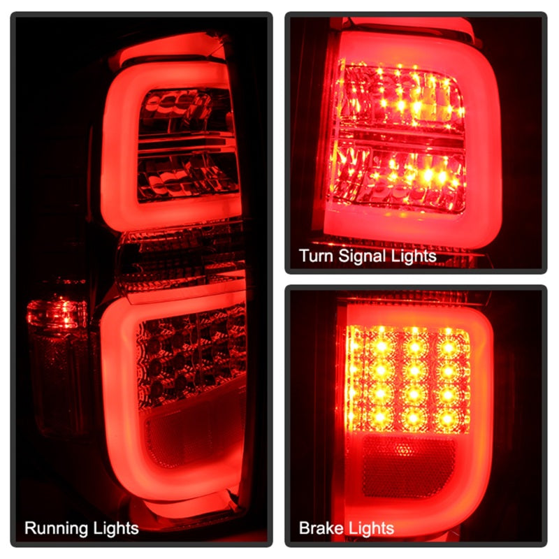 SPYDER 5080189 FITS: Toyota Tundra 2014-2016 Light Bar LED Tail Lights Red Smoke ALT-YD-TTU14-LED-RS Tail Lights