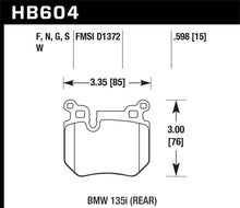 Load image into Gallery viewer, Hawk Performance HB604G.598 FITS: -Hawk BMW 135i DTC-60 Race Rear Brake Pads Brake Pads Racing