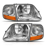 ANZO 111438 FITS: 1997-2003 Ford F-150 Crystal Headlight G2 Clear With Parking Light Headlights