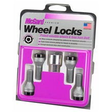 Load image into Gallery viewer, McGard 27178 FITS: Wheel Lock Bolt Set 4pk. (Cone Seat) M12X1.5 / 17mm Hex / 25.5mm Shank Length Black Wheel Bolts