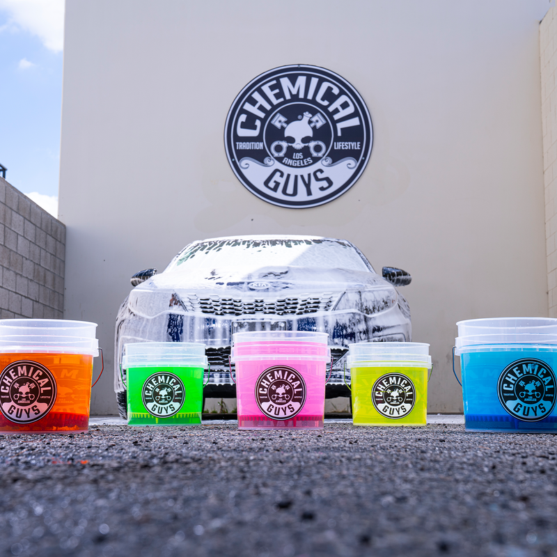 Chemical Guys ACC106 FITS: Heavy Duty Ultra Clear Detailing Bucket Wash Buckets