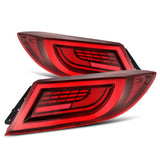 AlphaRex 675030 FITS: 22-24 Toyota GR86 LUXX LED Taillights Vivid Red Tail Lights