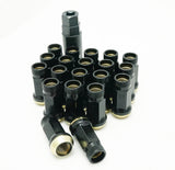 Wheel Mate 32936B FITS: Muteki SR45R Lug Nut Kit 12x1.5 Black Lug Nuts